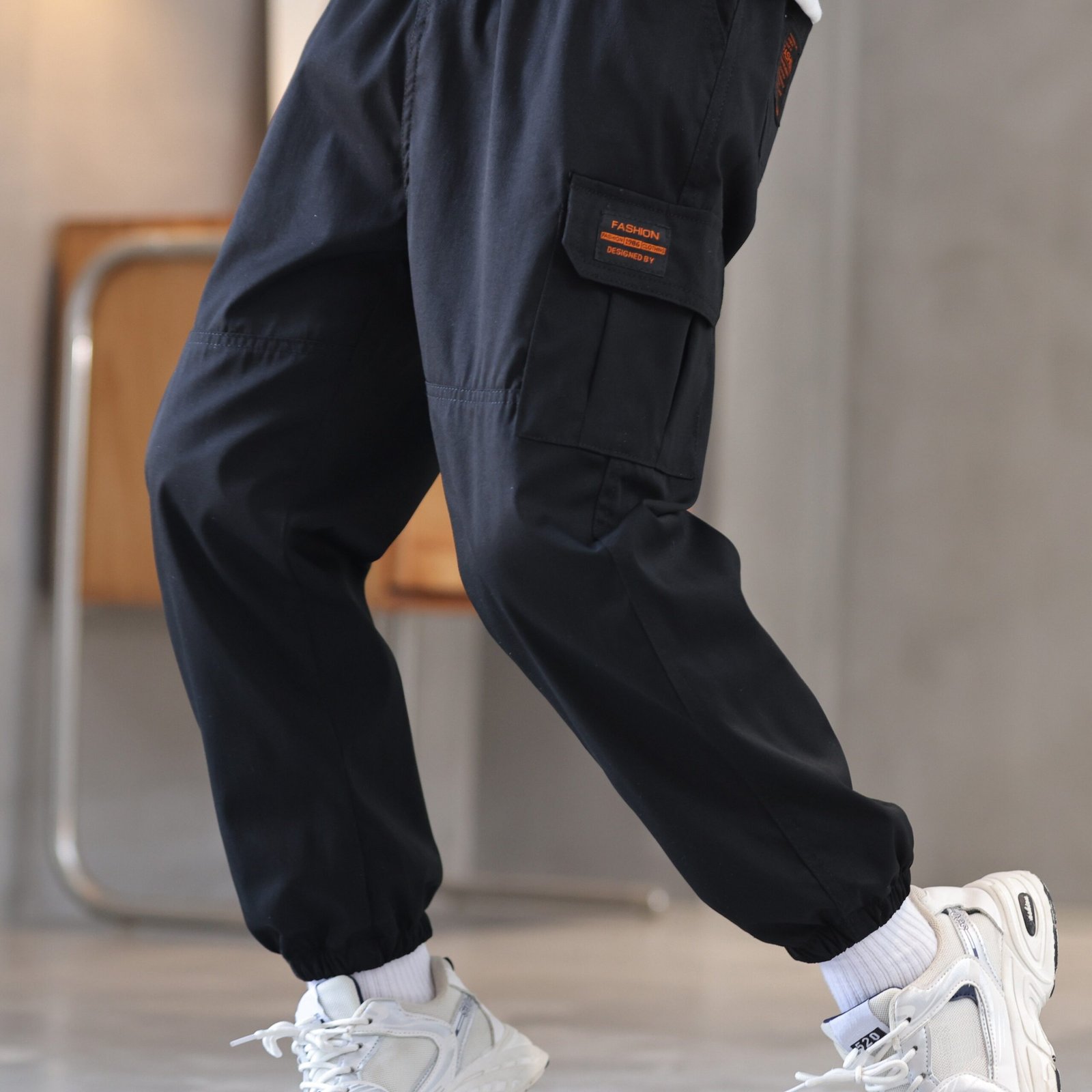 Boys Cargo Trouser Joggers, Kids Autumn & Spring Clothes - Image 11