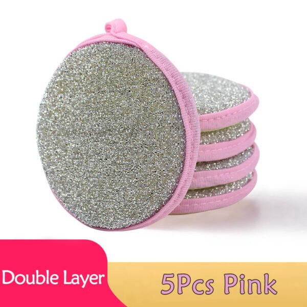 [5/10pcs Double Side Sponge] 5/10pcs, Double Side Dishwashing Sponge Pan Pot Dish Wash Sponges Household Cleaning Tools Kitchen Tableware Dish Washing Brush - Image 3