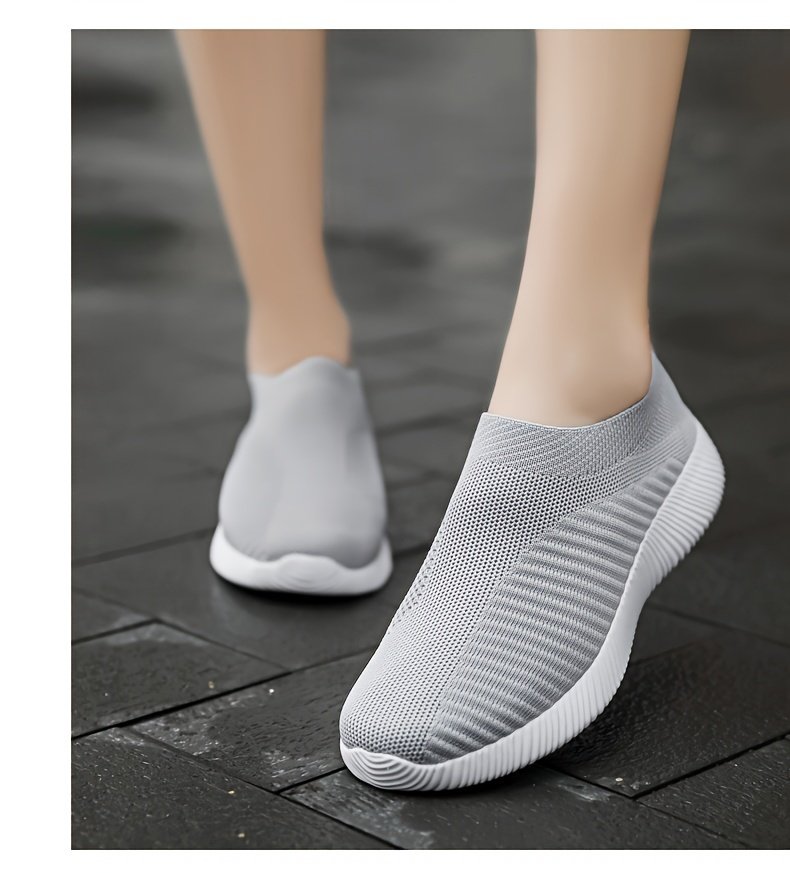 Women's Casual Sneakers, Lightweight Soft Bottom Running Shoes, Breathable Slip-on Walking Shoes plus size - Image 96