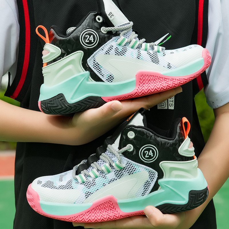 Breathable & Durable Boys' Basketball Sneakers – Lightweight, All-Season Mid-Tops with Rubber Sole - Image 55
