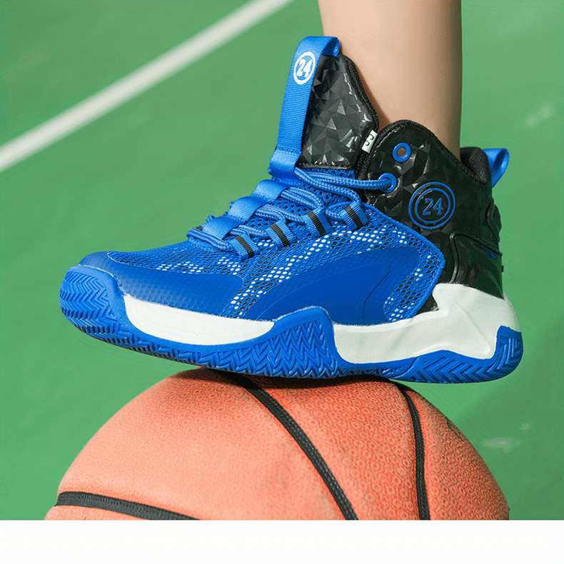 Breathable & Durable Boys' Basketball Sneakers – Lightweight, All-Season Mid-Tops with Rubber Sole - Image 58