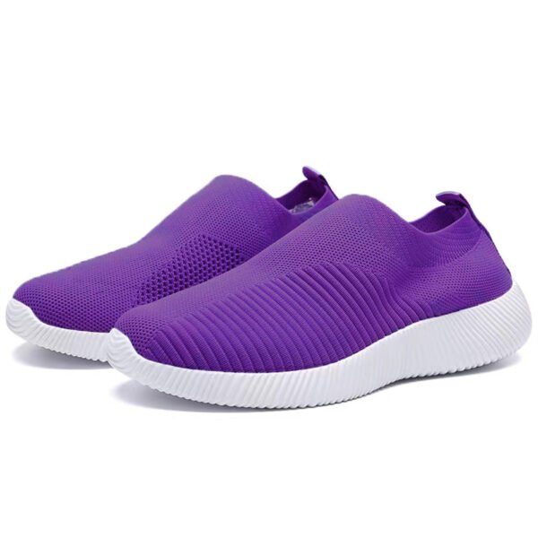 Women's Casual Sneakers, Lightweight Soft Bottom Running Shoes, Breathable Slip-on Walking Shoes plus size - Image 36