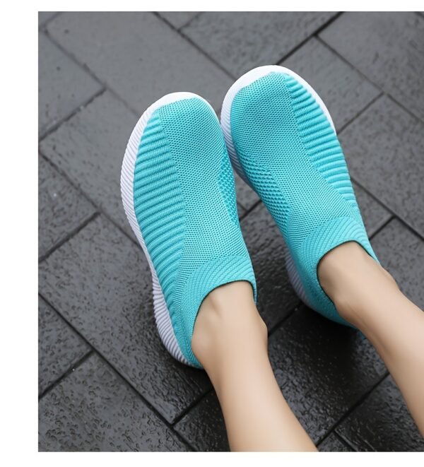 Women's Casual Sneakers, Lightweight Soft Bottom Running Shoes, Breathable Slip-on Walking Shoes plus size - Image 99
