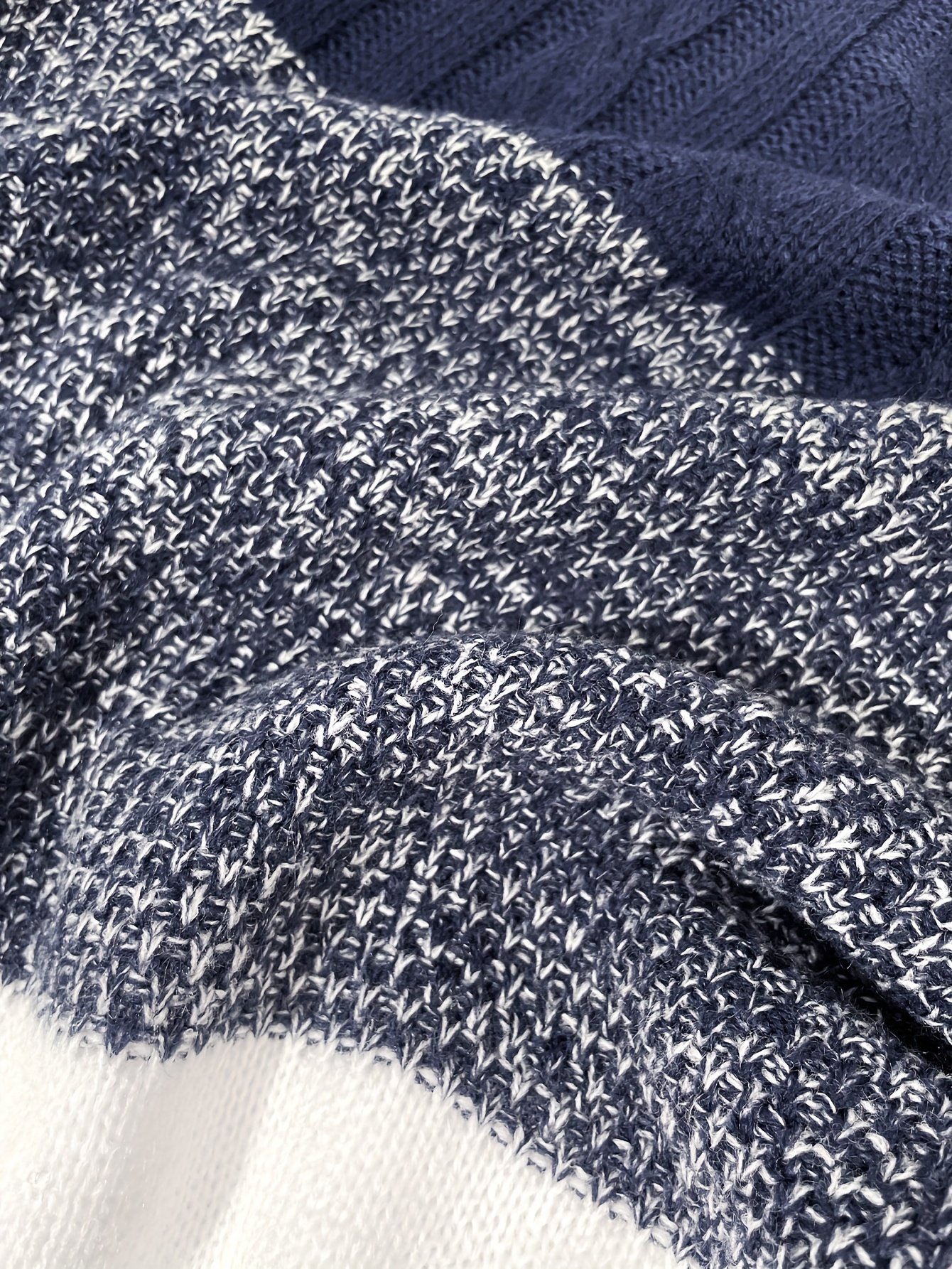 All Match Knitted Cable Sweater, Men's Casual Color Block Design Warm Slightly Stretch Crew Neck Pullover Sweater For Fall Winter - Image 8