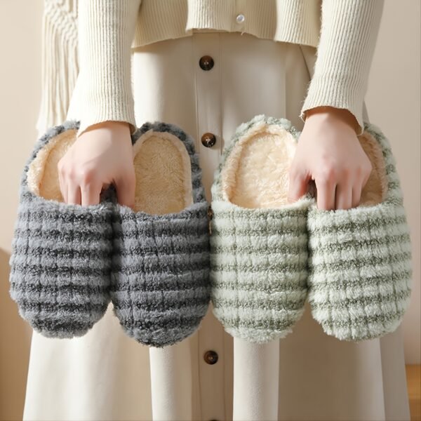 Womens Plush Fluffy Home Slippers - Ultra-Soft, Comfortable, and Warm Indoor Slippers for Lounging Around the House - Perfect for Cold Winter Days - Image 14