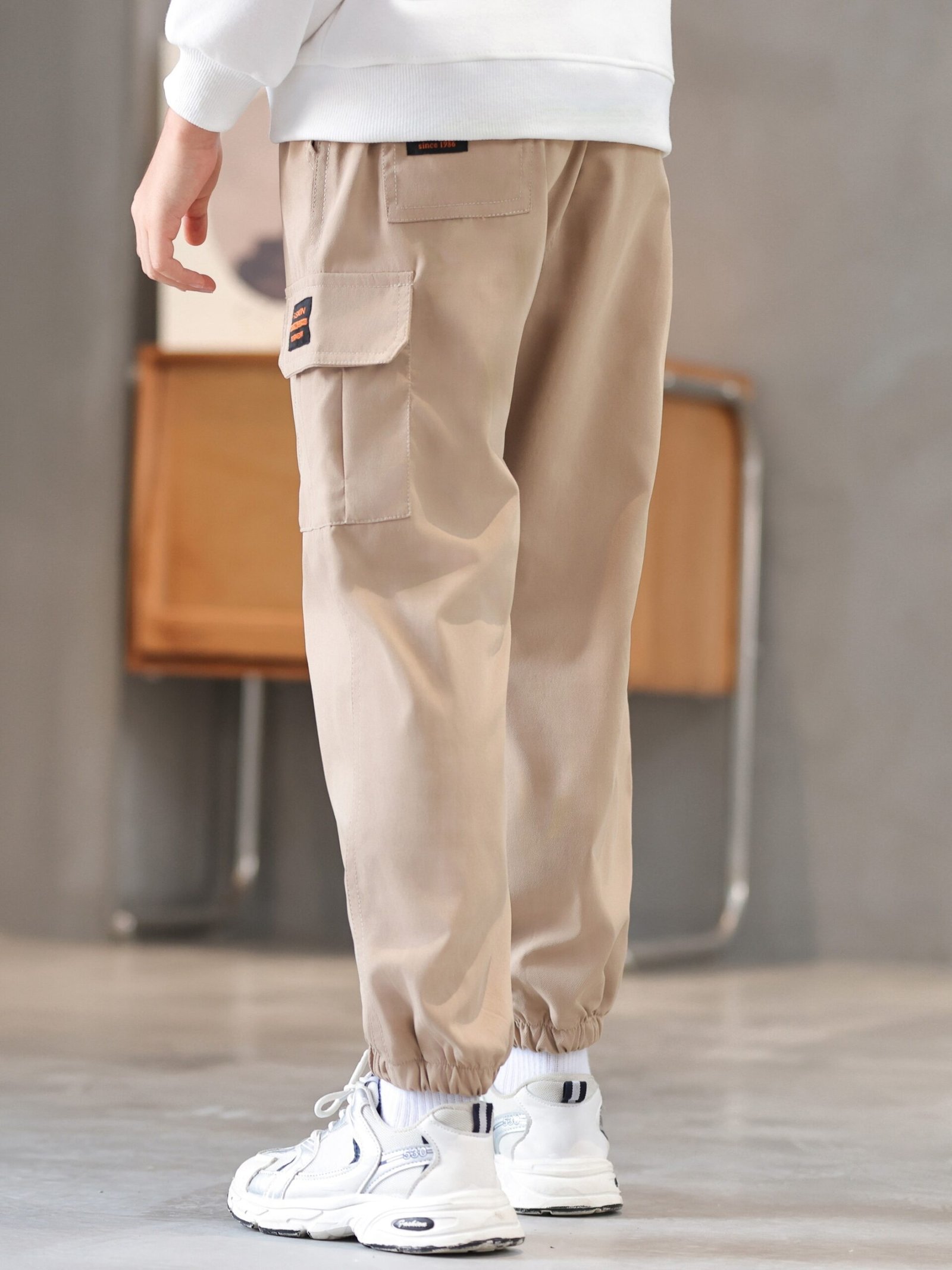 Boys Cargo Trouser Joggers, Kids Autumn & Spring Clothes - Image 8