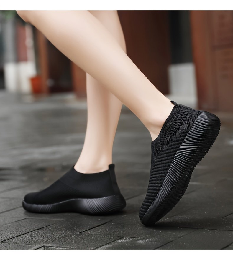 Women's Casual Sneakers, Lightweight Soft Bottom Running Shoes, Breathable Slip-on Walking Shoes plus size - Image 94
