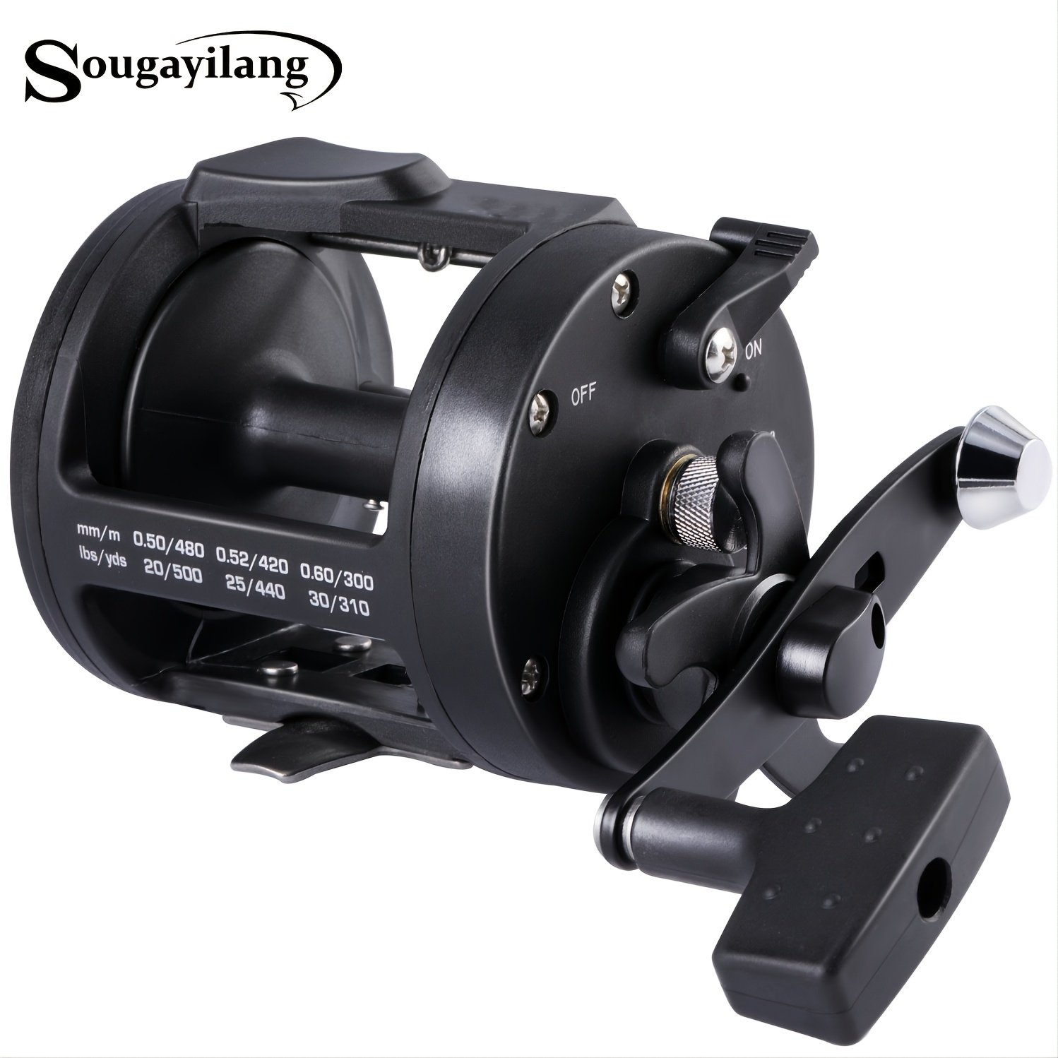 Sougayilang Saltwater & Freshwater Spinning Fishing Reel - Durable Boating Gear for Anglers - Perfect for Catching Big Fish with Smooth Drag System and Corrosion-Resistant Construction - Image 3