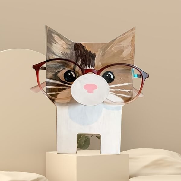 1pc Animals Glasses Holder, Wooden Eyeglass Holder Stand Stand Cute Animal Shape Spectacle Eyeglass Holder Display Stand For Room Home Decor - Image 7
