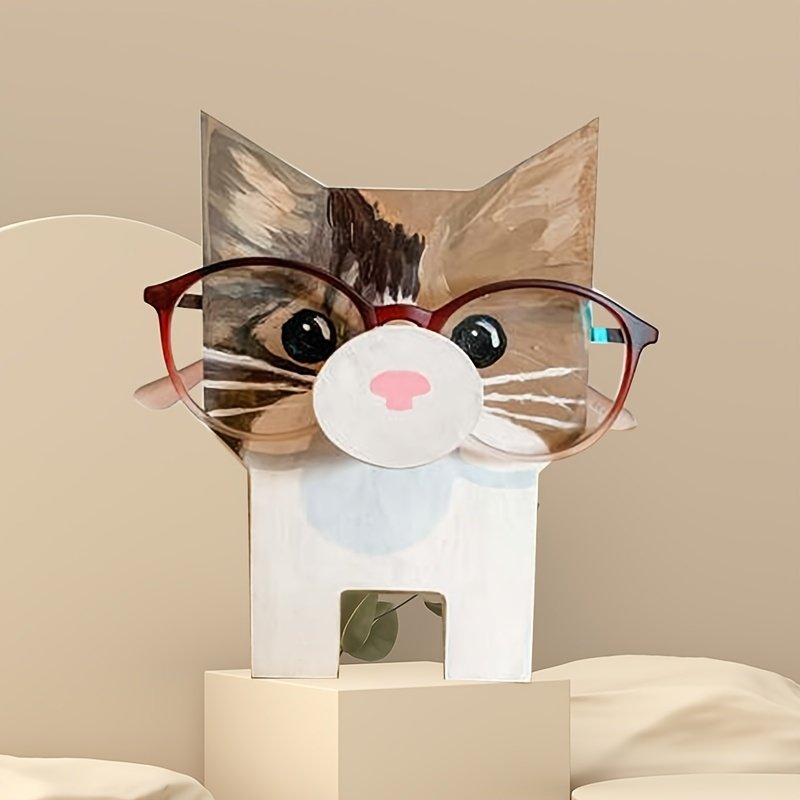 1pc Animals Glasses Holder, Wooden Eyeglass Holder Stand Stand Cute Animal Shape Spectacle Eyeglass Holder Display Stand For Room Home Decor - Image 7