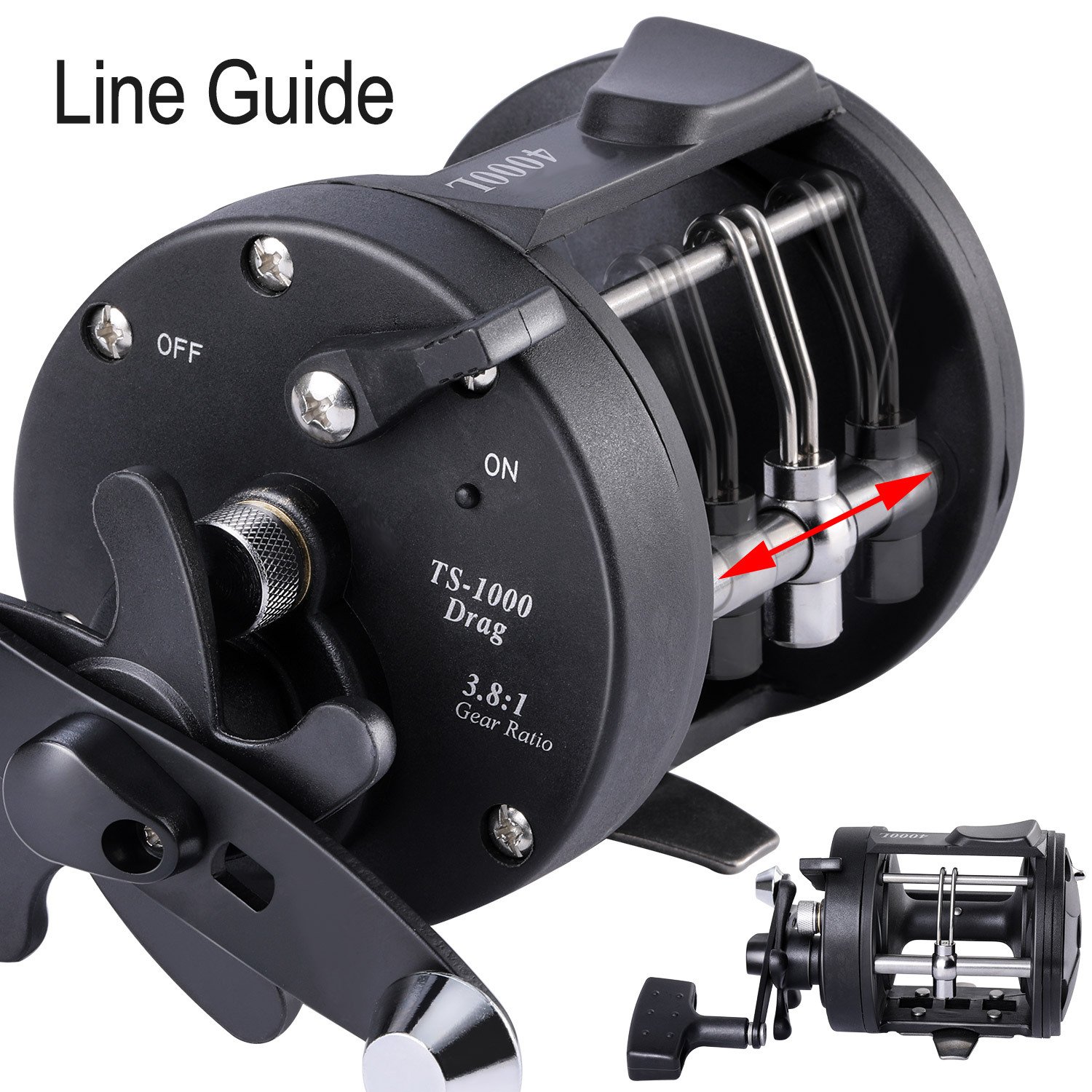 Sougayilang Saltwater & Freshwater Spinning Fishing Reel - Durable Boating Gear for Anglers - Perfect for Catching Big Fish with Smooth Drag System and Corrosion-Resistant Construction - Image 11