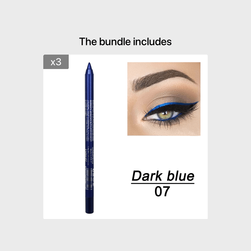 Vibrant Multi-Colored Metallic Smoky Eyeliner - Long-Lasting, Waterproof, Glitter Finish, Smudge-Proof, Easy to Apply Eye Makeup for Music Festival, Party, and Everyday Use - Image 20