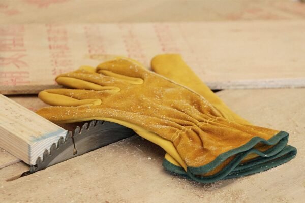 1 Pair Of Leather Work Gloves, Flexible Grip Tough Cowhide Gardening Gloves For Wood Cutting/Construction/Truck Driving/Garden/Yard Working For Men And Women - Image 14