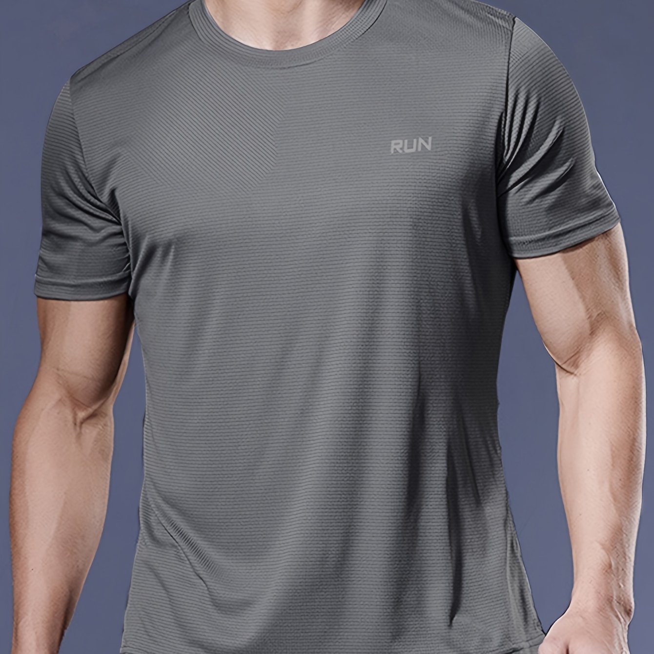 Quick-Drying Men's Fitness T-Shirt - Breathable & Cool Summer Sports Top (Large) - Image 14