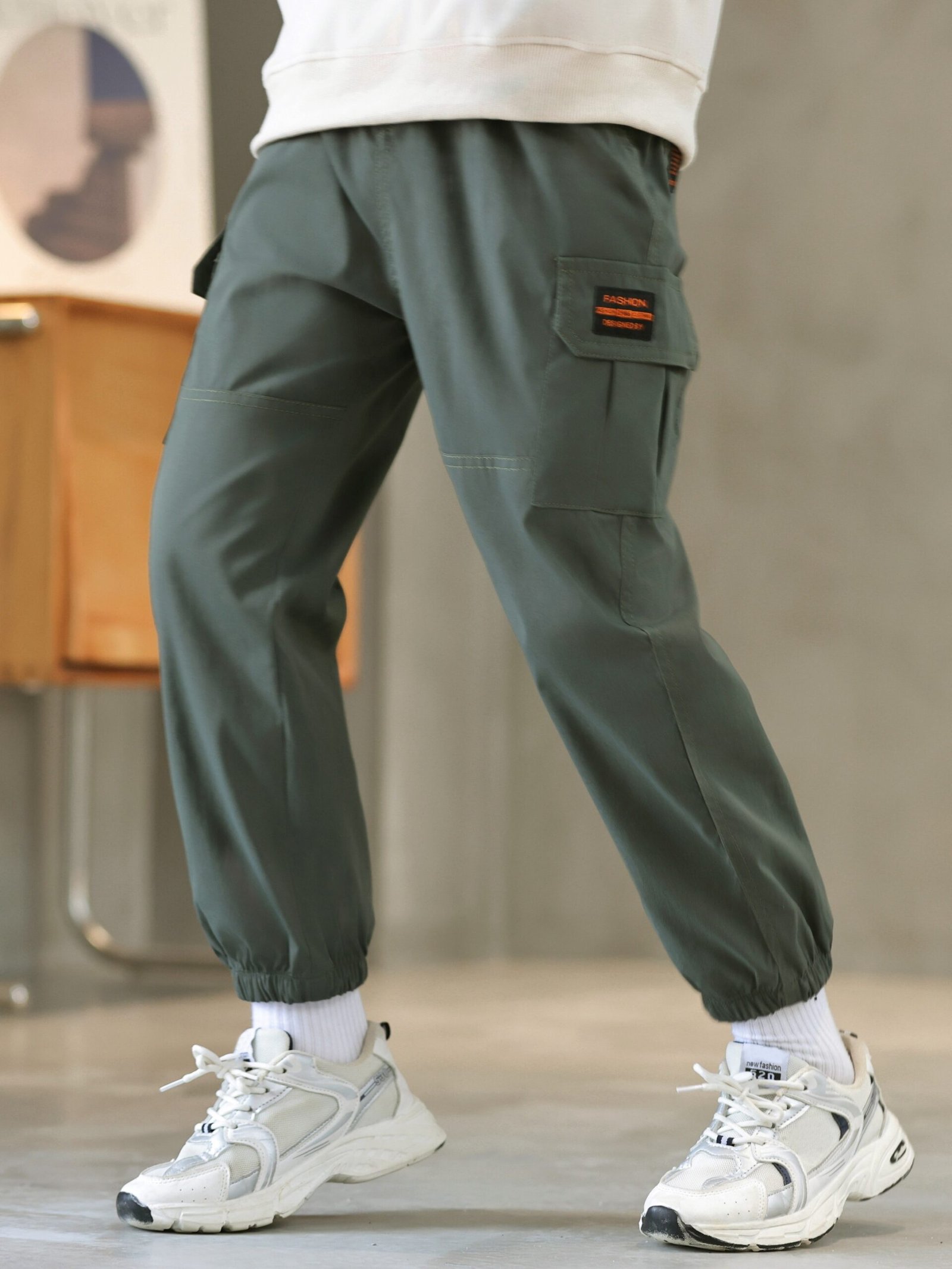 Boys Cargo Trouser Joggers, Kids Autumn & Spring Clothes - Image 10