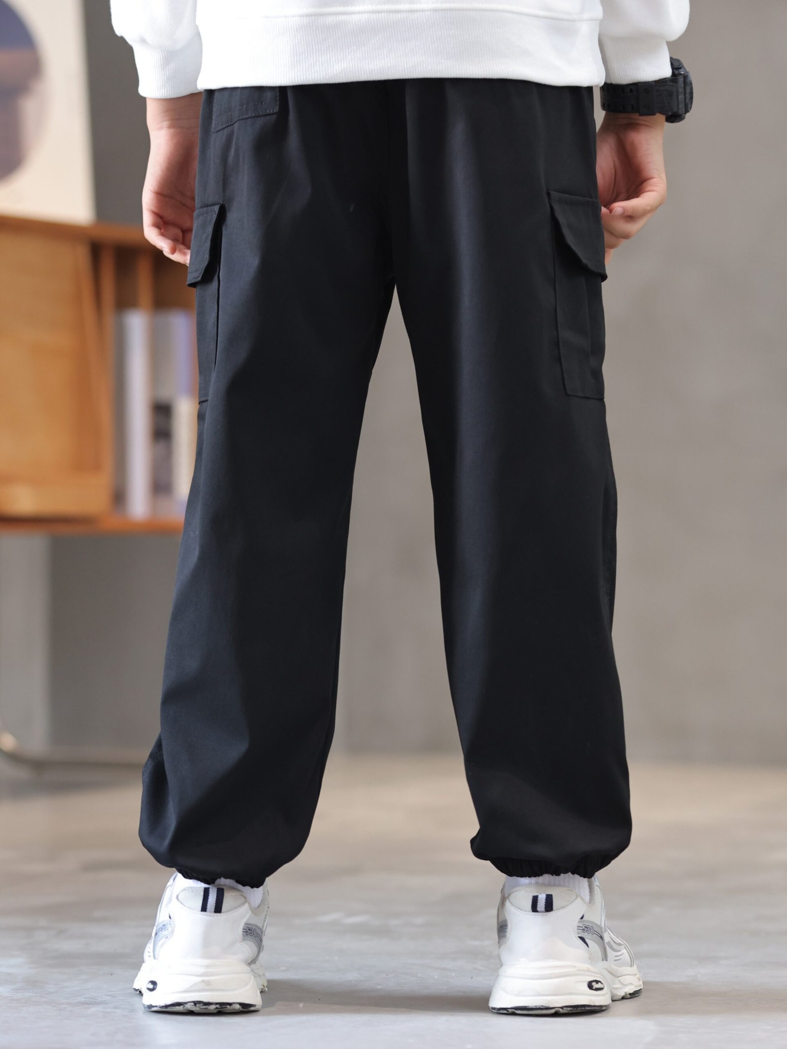 Boys Cargo Trouser Joggers, Kids Autumn & Spring Clothes - Image 5