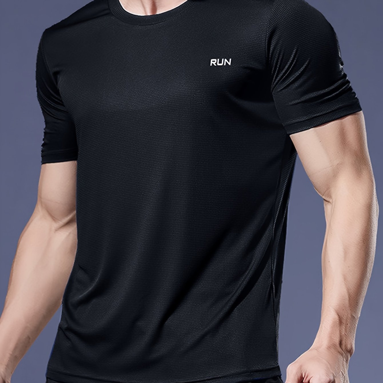 Quick-Drying Men's Fitness T-Shirt - Breathable & Cool Summer Sports Top (Large) - Image 13