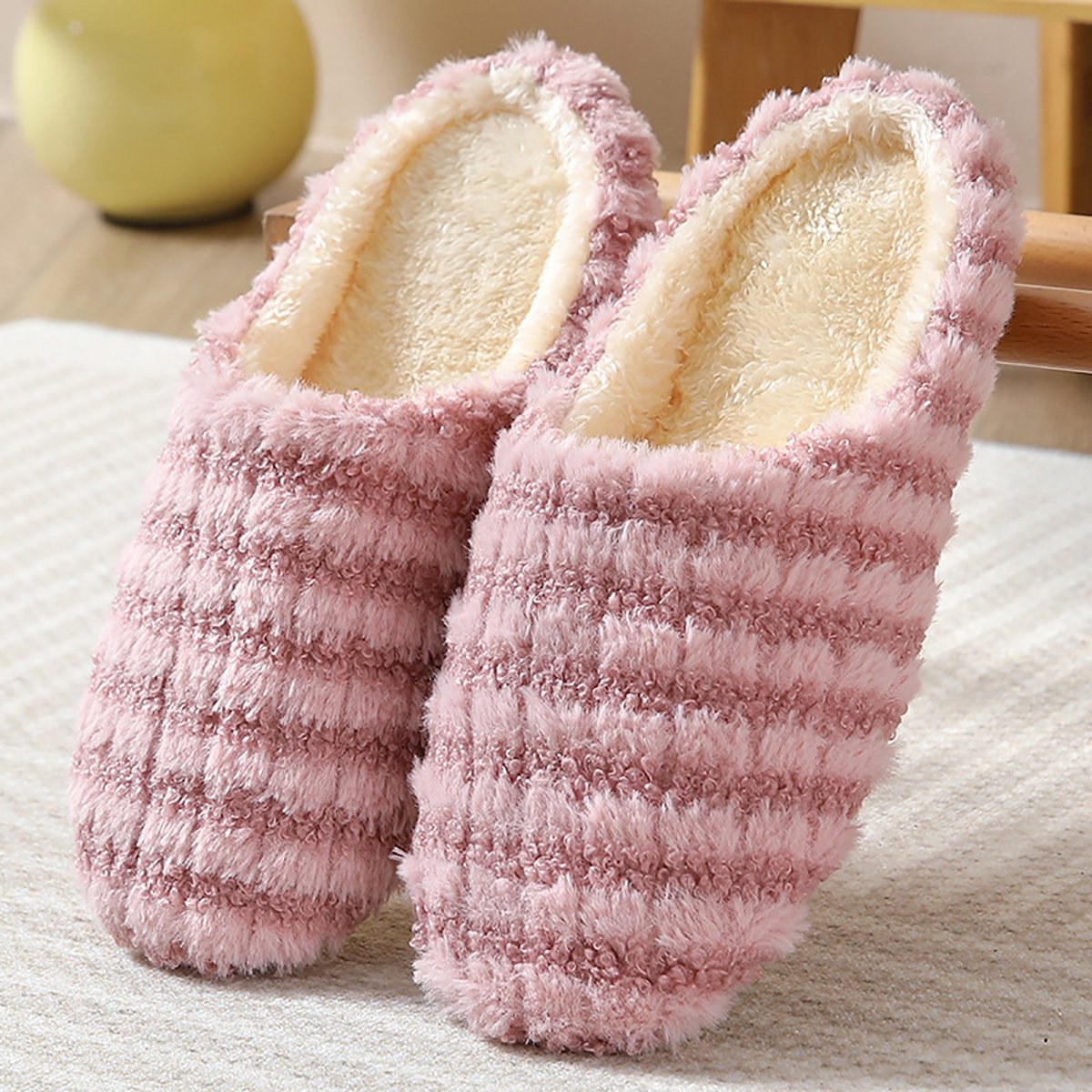 Womens Plush Fluffy Home Slippers - Ultra-Soft, Comfortable, and Warm Indoor Slippers for Lounging Around the House - Perfect for Cold Winter Days - Image 31