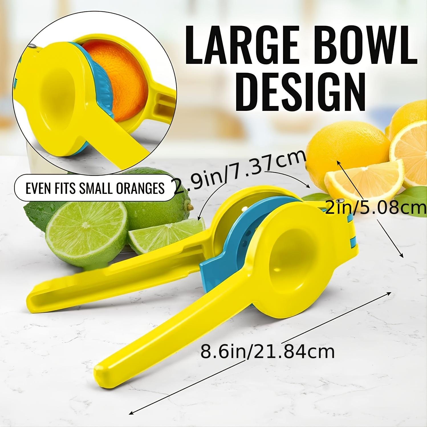 1pc 2 In 1 Lemon Lime Squeezer, Manual Juicer, Lemon Juicer - Image 7