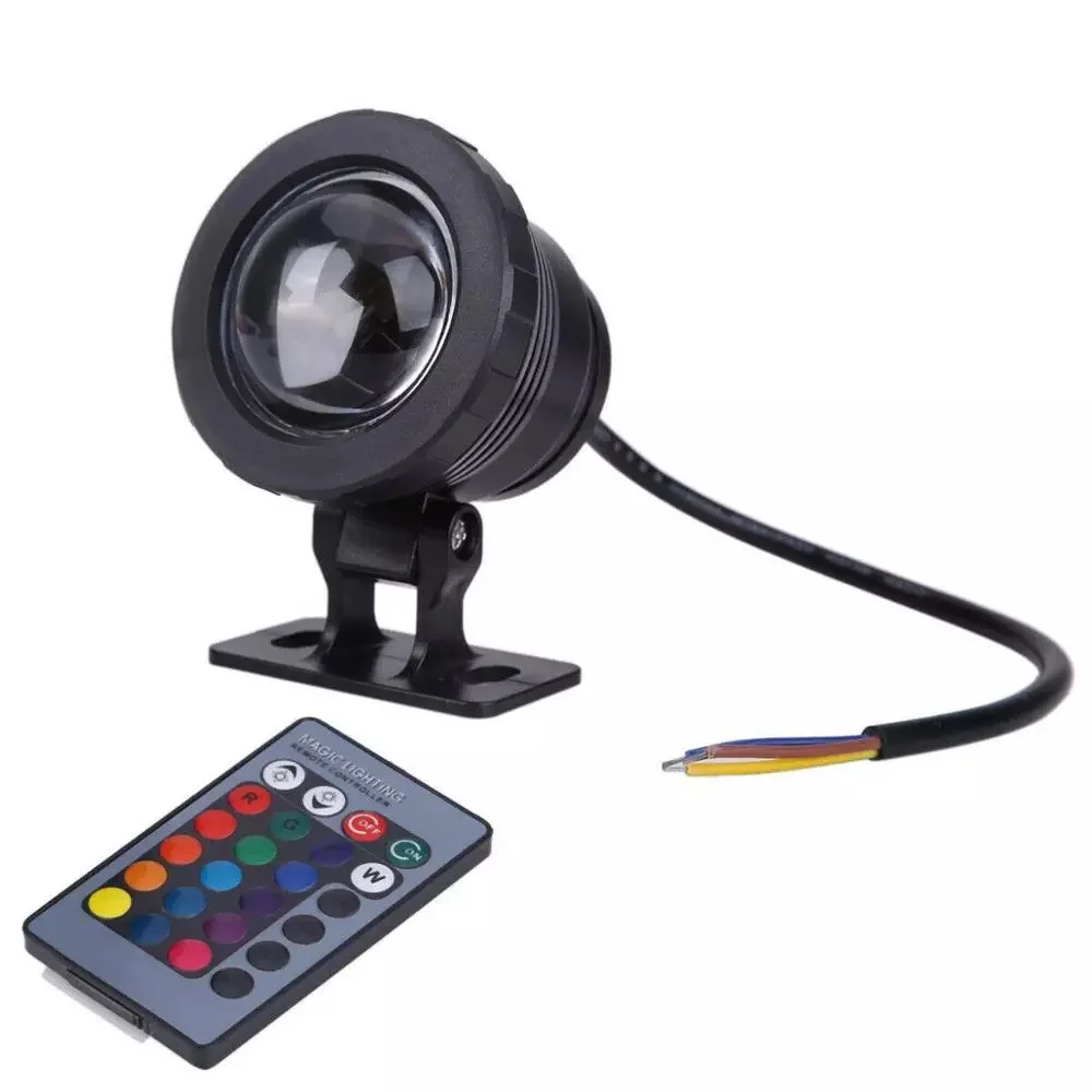 Waterproof RGB LED Spotlight 10W 15W Underwater LED Floodlight for Fountain Pool Aquarium 85-265V EU/US Plug Outdoor Garden Lamp - Image 10