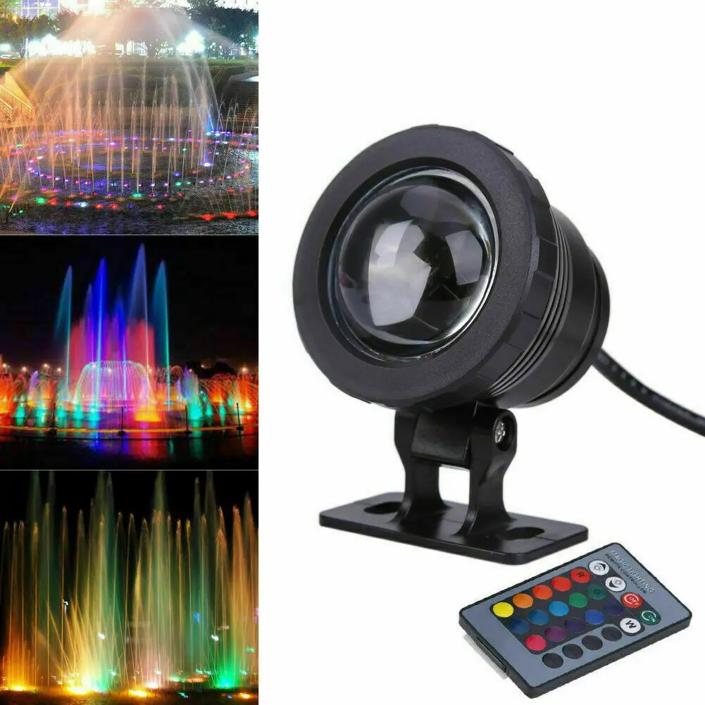 Waterproof RGB LED Spotlight 10W 15W Underwater LED Floodlight for Fountain Pool Aquarium 85-265V EU/US Plug Outdoor Garden Lamp - Image 21