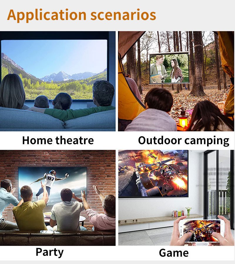 YG300 Mini Projector Portable Projector Wifi Smart 1280 720P Full HD Office Home Theater Video Mini Projector Mobile Projection - Image 18