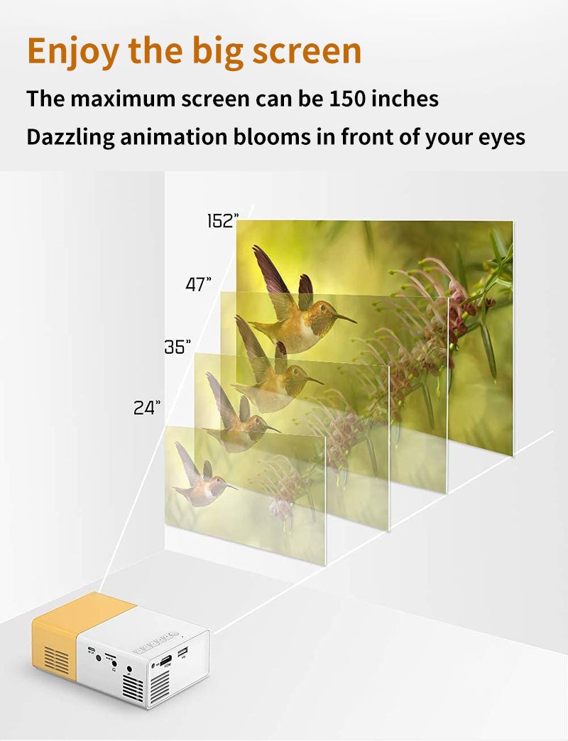 YG300 Mini Projector Portable Projector Wifi Smart 1280 720P Full HD Office Home Theater Video Mini Projector Mobile Projection - Image 14