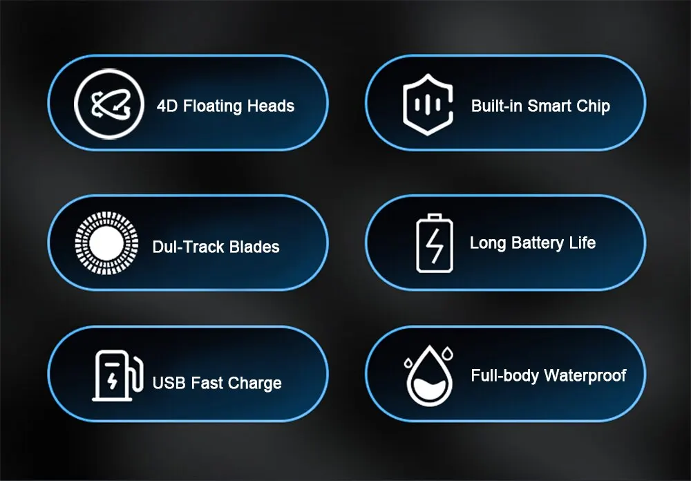 Shaver for Men Electric Shaver Powerful Beard Shaving Machine Electric Razor Rechargeable Waterproof - Image 10