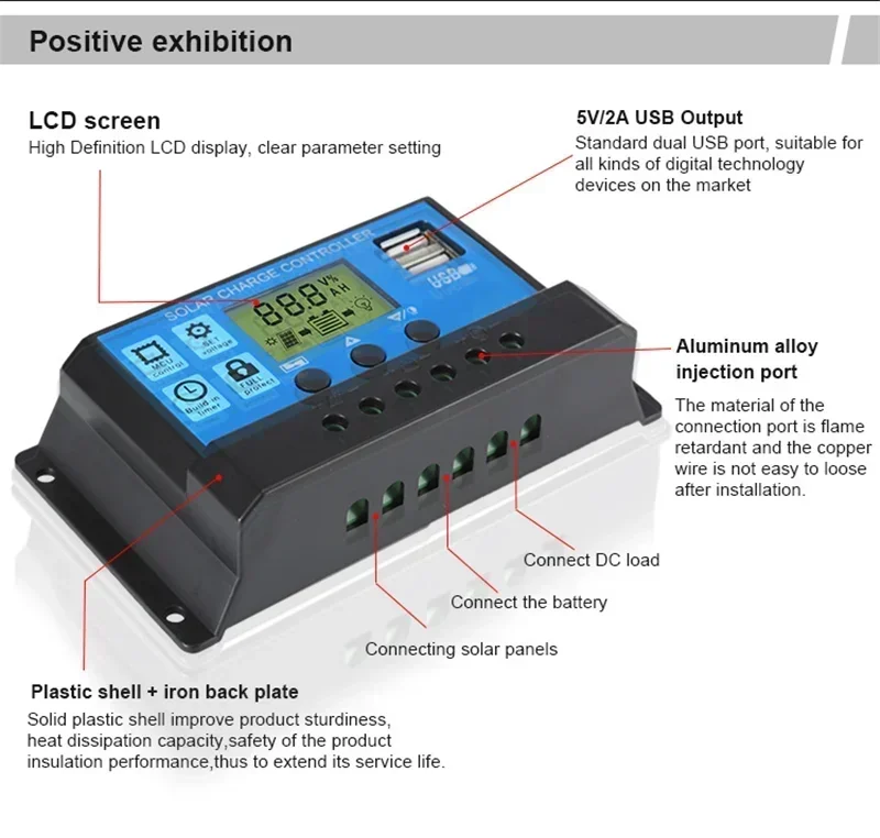 Outdoor Solar Panel 600W 12V Polycrystalline USB Power Portable Rechargeable Solar Cell Solar Generator for Home Lighting Camp - Image 29
