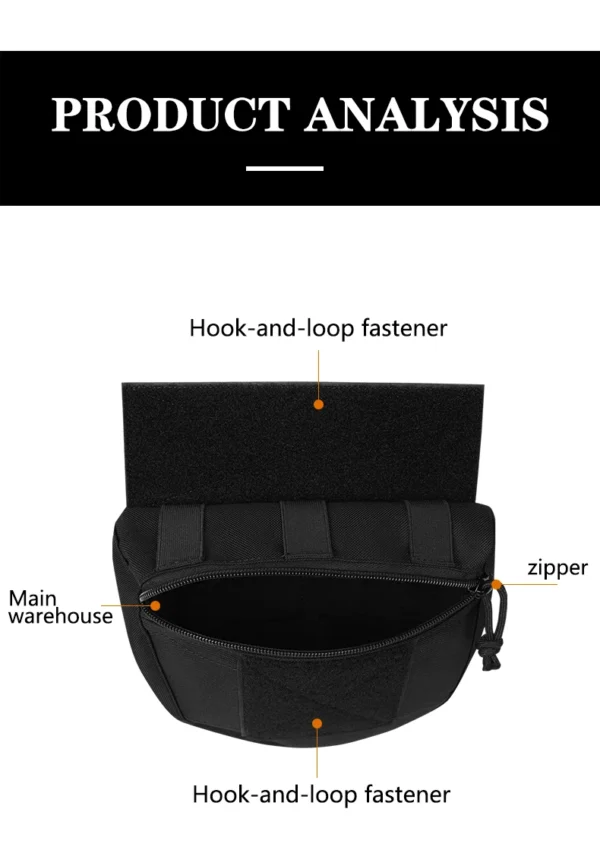 Tactical Molle Chest Rig Drop Dump Pouch Bag For CRM CRX Vest Armor Carrier Storage Hunting Accessories Chest Pouch Lower Belly - Image 18