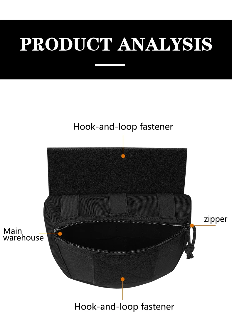 Tactical Molle Chest Rig Drop Dump Pouch Bag For CRM CRX Vest Armor Carrier Storage Hunting Accessories Chest Pouch Lower Belly - Image 18