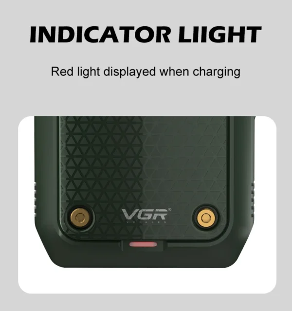 VGR 353 Razor Electric Shaver Professional Hair Trimmer Rechargeable Razors Portable Beard Trimmer Mini Hair Shaver for Men - Image 11