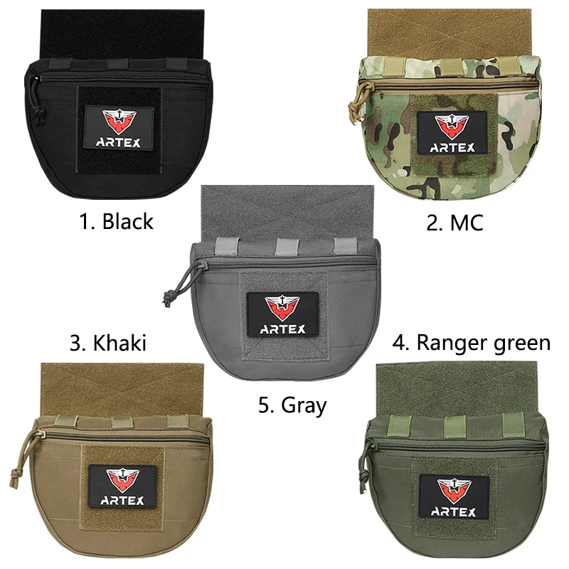 Tactical Molle Chest Rig Drop Dump Pouch Bag For CRM CRX Vest Armor Carrier Storage Hunting Accessories Chest Pouch Lower Belly - Image 5