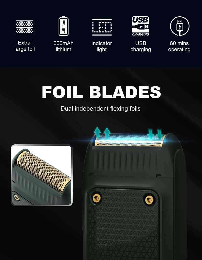VGR 353 Razor Electric Shaver Professional Hair Trimmer Rechargeable Razors Portable Beard Trimmer Mini Hair Shaver for Men - Image 10