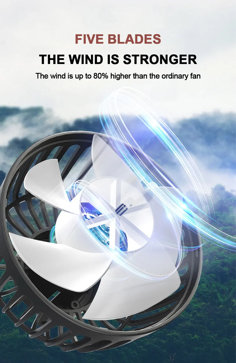 SEAMETAL 3-speed Car Seat Back Cooling Fan USB Charge Dual Head Fan 360 Degree Rotation Neck Cooler for Summer Car Accessories - Image 16