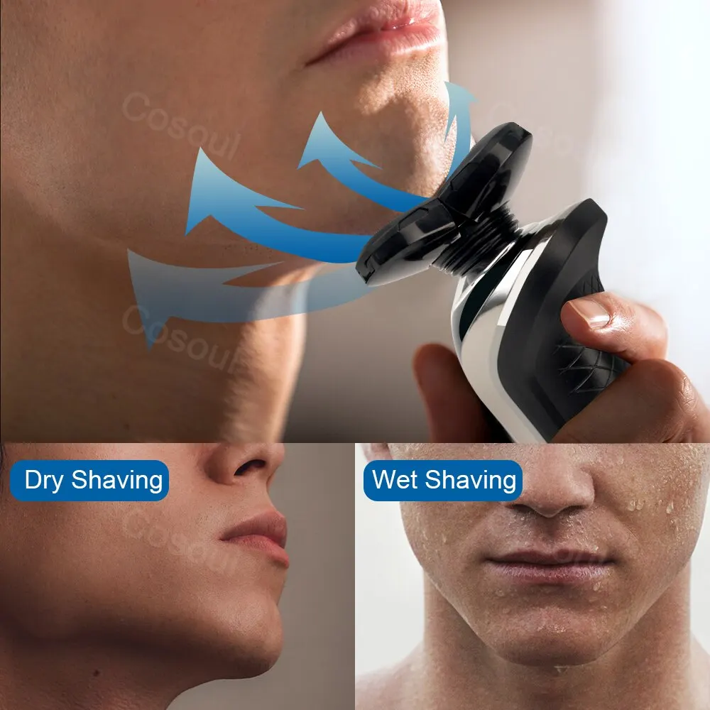 Shaver for Men Electric Shaver Powerful Beard Shaving Machine Electric Razor Rechargeable Waterproof - Image 4