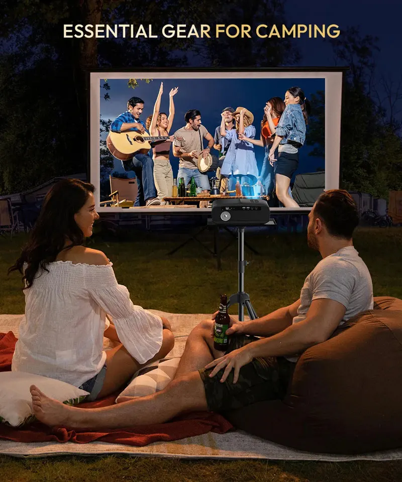 1080P 4K Home Theater Projector with Screen Smart Bluetooth Projectors Wifi Wireless Project Full Ultra Video Projection Device - Image 12