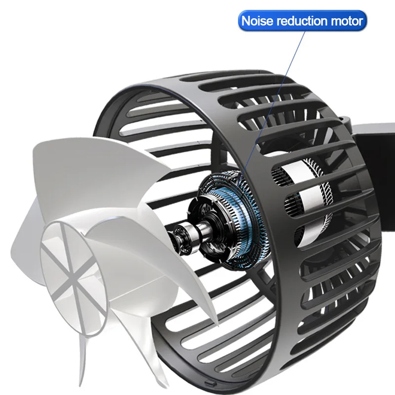 SEAMETAL 3-speed Car Seat Back Cooling Fan USB Charge Dual Head Fan 360 Degree Rotation Neck Cooler for Summer Car Accessories - Image 4