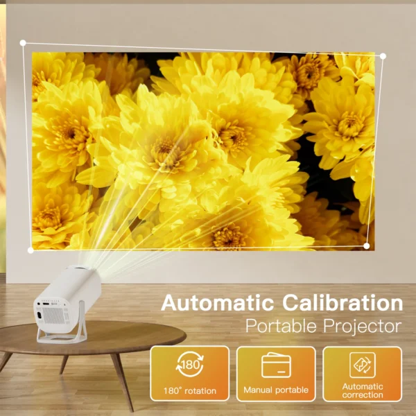Salange S40 Smart Projector Digital Android11 Support 4K 1080P WiFi6 BT5.4 Allwinner H713 1280*720P Auto Keystone Pocket Beamer - Image 2