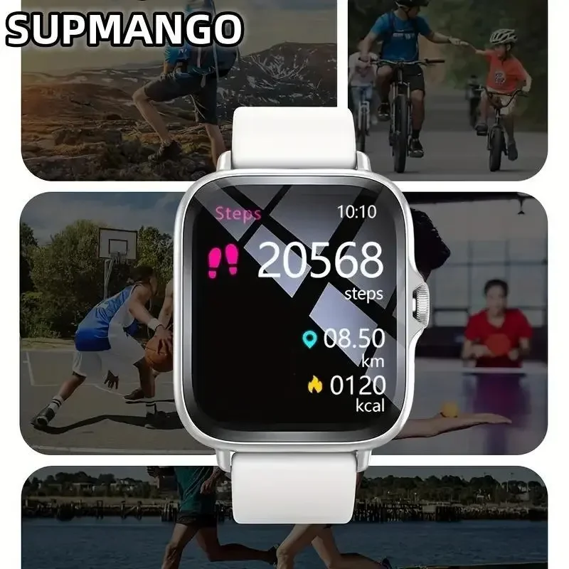T166X Smart Watch Men and Women Fitness Sports Watch Real Pedometer Full Touch Screen Bluetooth Call Digital Smart Watch - Image 5