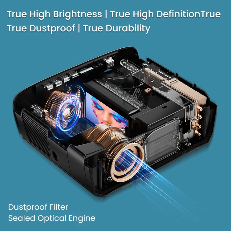 1080P 4K Home Theater Projector with Screen Smart Bluetooth Projectors Wifi Wireless Project Full Ultra Video Projection Device - Image 16