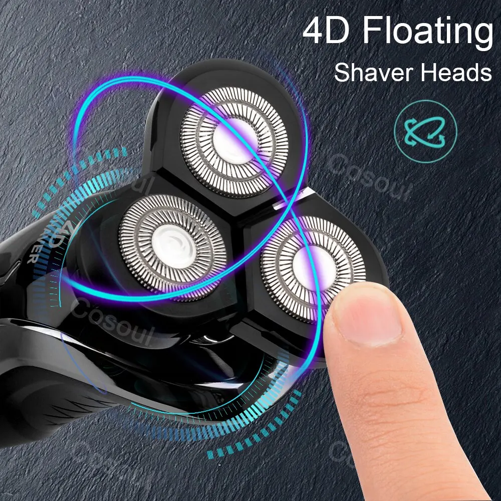 Shaver for Men Electric Shaver Powerful Beard Shaving Machine Electric Razor Rechargeable Waterproof - Image 2