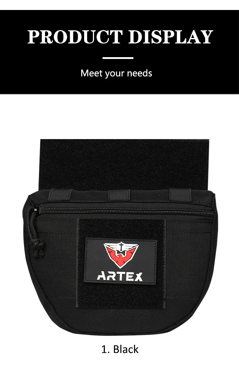 Tactical Molle Chest Rig Drop Dump Pouch Bag For CRM CRX Vest Armor Carrier Storage Hunting Accessories Chest Pouch Lower Belly - Image 21