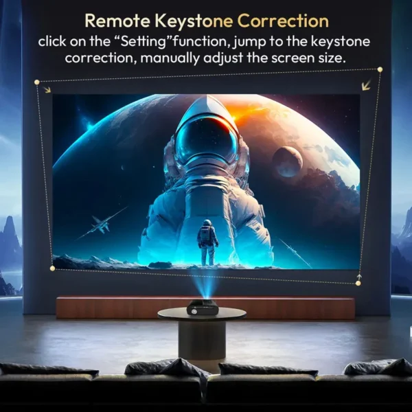 1080P 4K Home Theater Projector with Screen Smart Bluetooth Projectors Wifi Wireless Project Full Ultra Video Projection Device - Image 15
