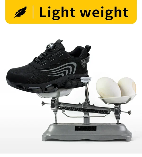 Rotary button new safety shoes for men, anti-impact and anti-piercing work shoes, fashionable men's sports shoes, and safety pro - Image 18