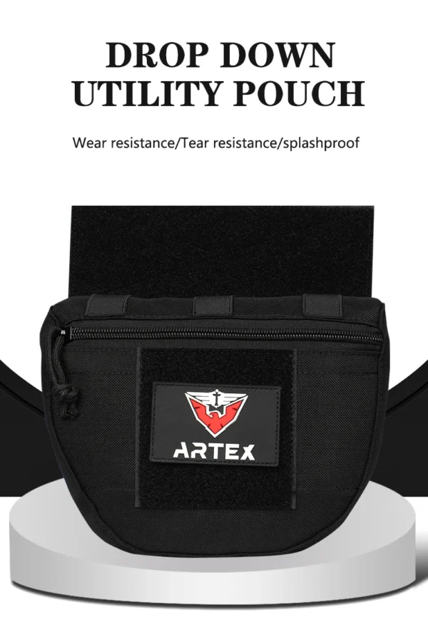 Tactical Molle Chest Rig Drop Dump Pouch Bag For CRM CRX Vest Armor Carrier Storage Hunting Accessories Chest Pouch Lower Belly - Image 12