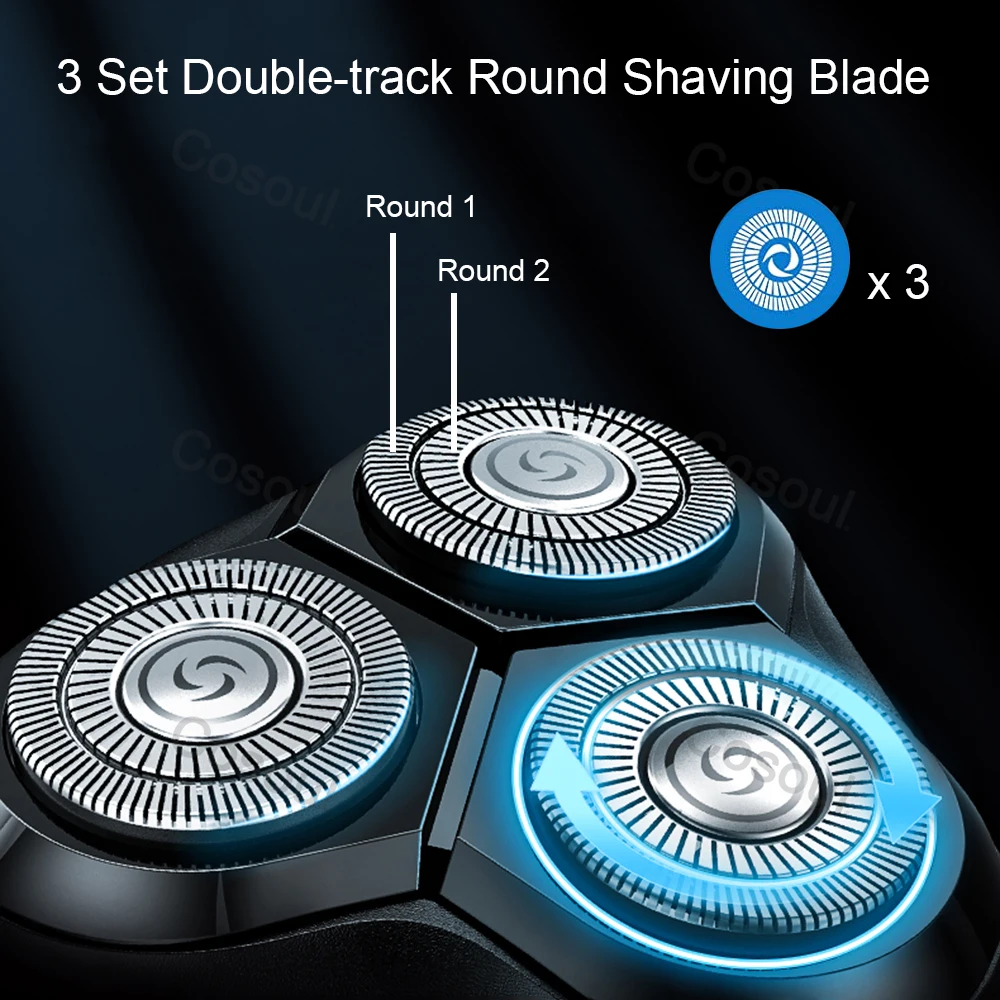 Shaver for Men Electric Shaver Powerful Beard Shaving Machine Electric Razor Rechargeable Waterproof - Image 12