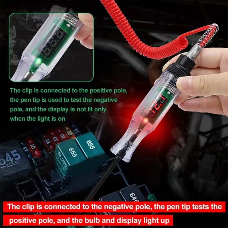6V 12V 24V Car Truck Voltage Circuit Tester Auto Car Diagnostic Probe Test Pen Light Bulb Electric Measuring Pen Repair Tools - Image 7