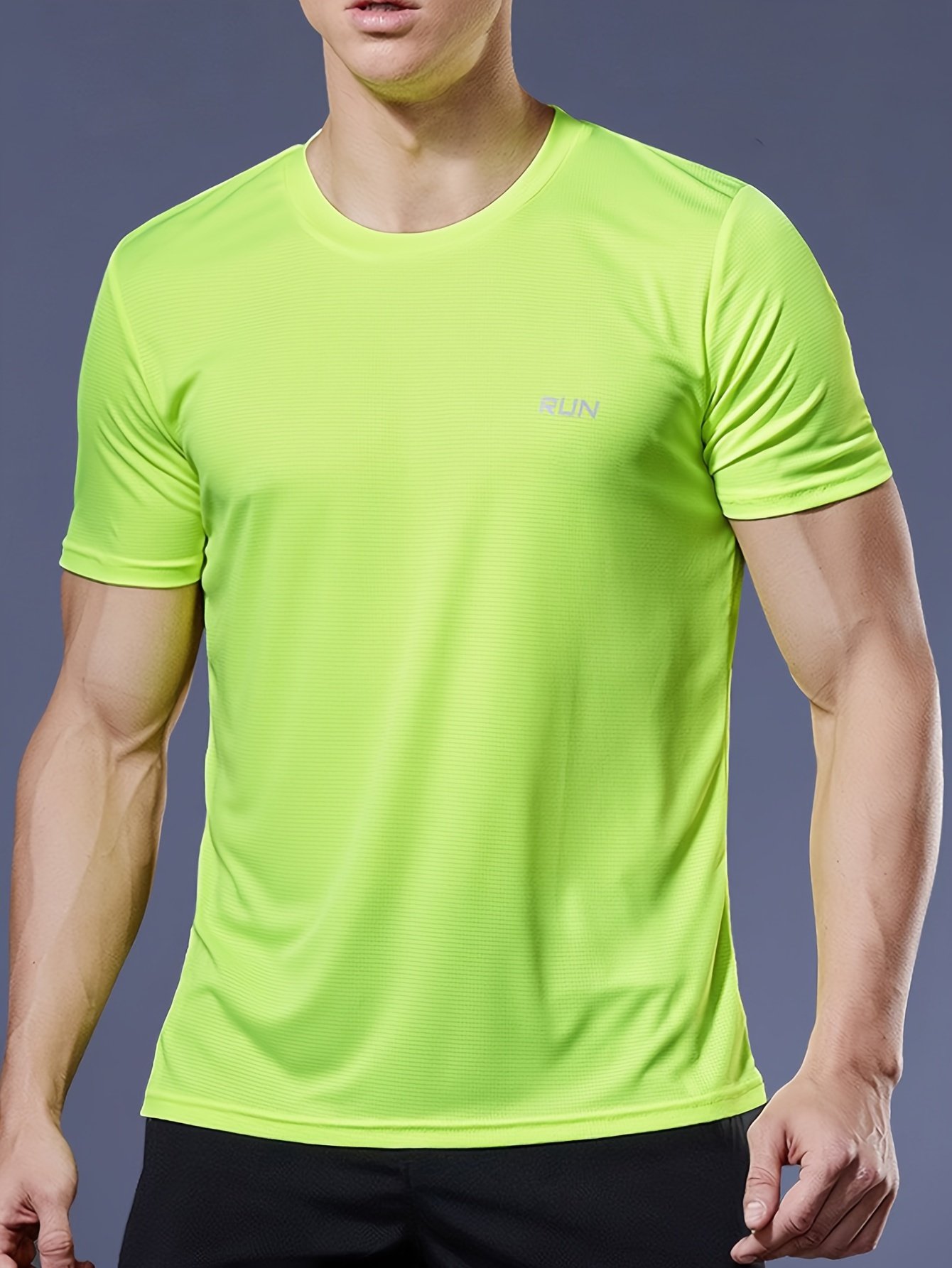 Quick-Drying Men's Fitness T-Shirt - Breathable & Cool Summer Sports Top (Large) - Image 5