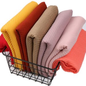 Luxurious Soft Crinkle Hijab Shawl - Breathable, Cozy, Windproof, Sunscreen, Elegant Style Scarf for Women - Perfect for Daily Wear, Outdoor Activities, and Religious Events